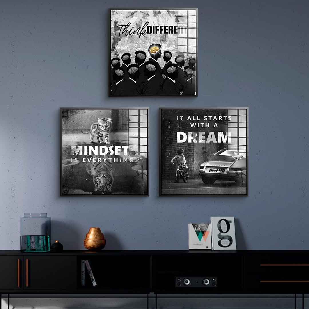 Motivation Mindset - Acrylglas 3x