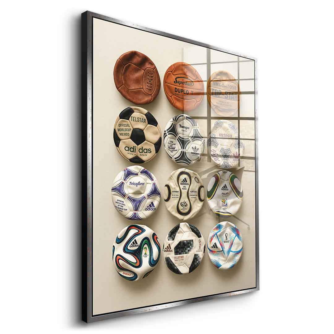 Flat World Cup Ball collection - Acrylic glass