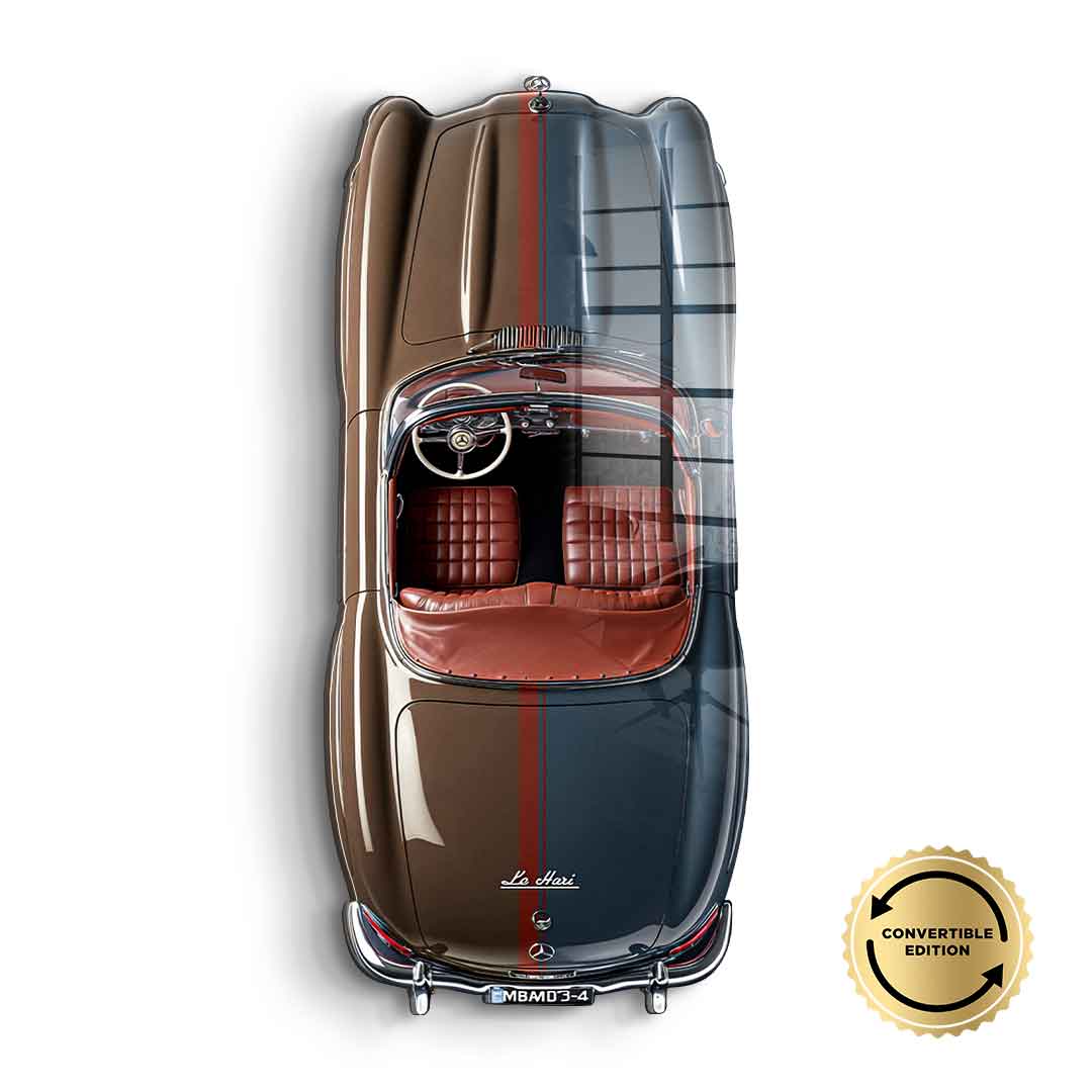 Wall sculpture Mercedes-Benz 300 SL Roadster - acrylic glass