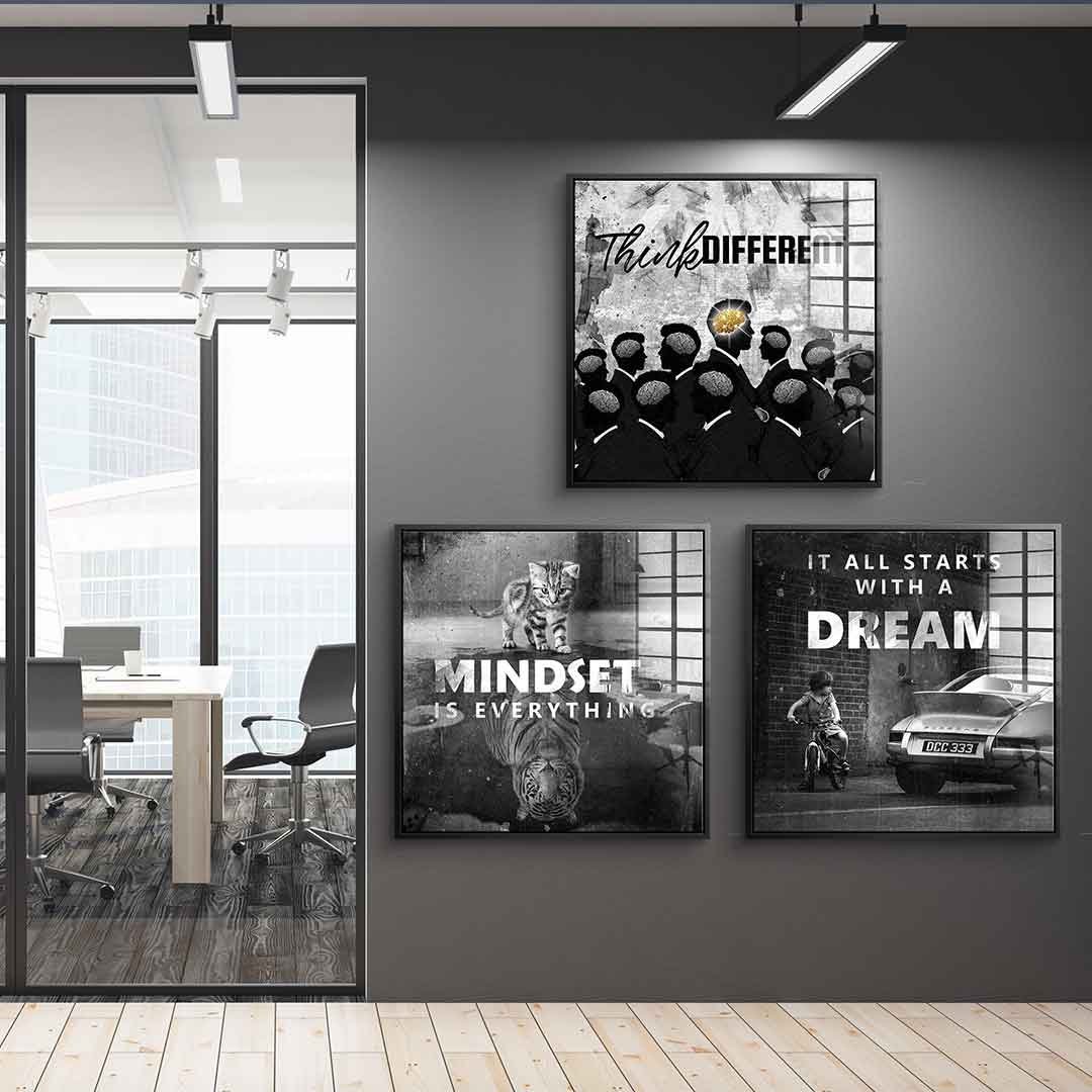 Motivation Mindset - Acrylglas 3x