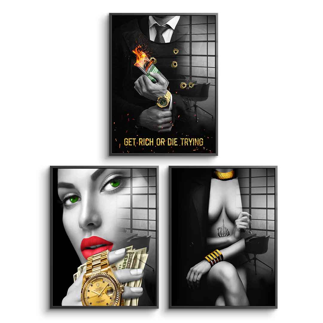 Black Gold Party - Acrylglas 3x