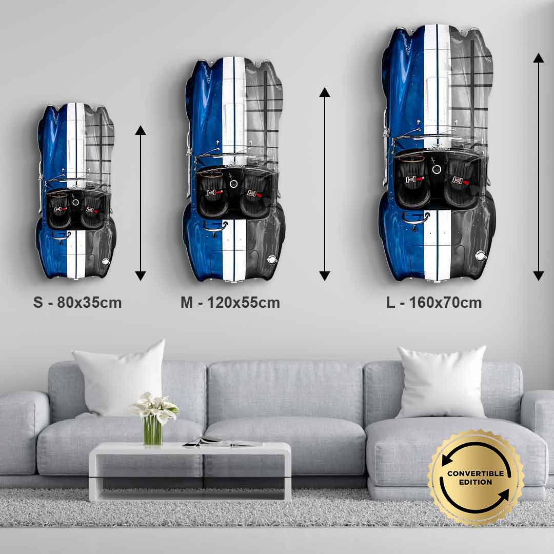 Wandskulptur Shelby Cobra 427 - Acrylglas