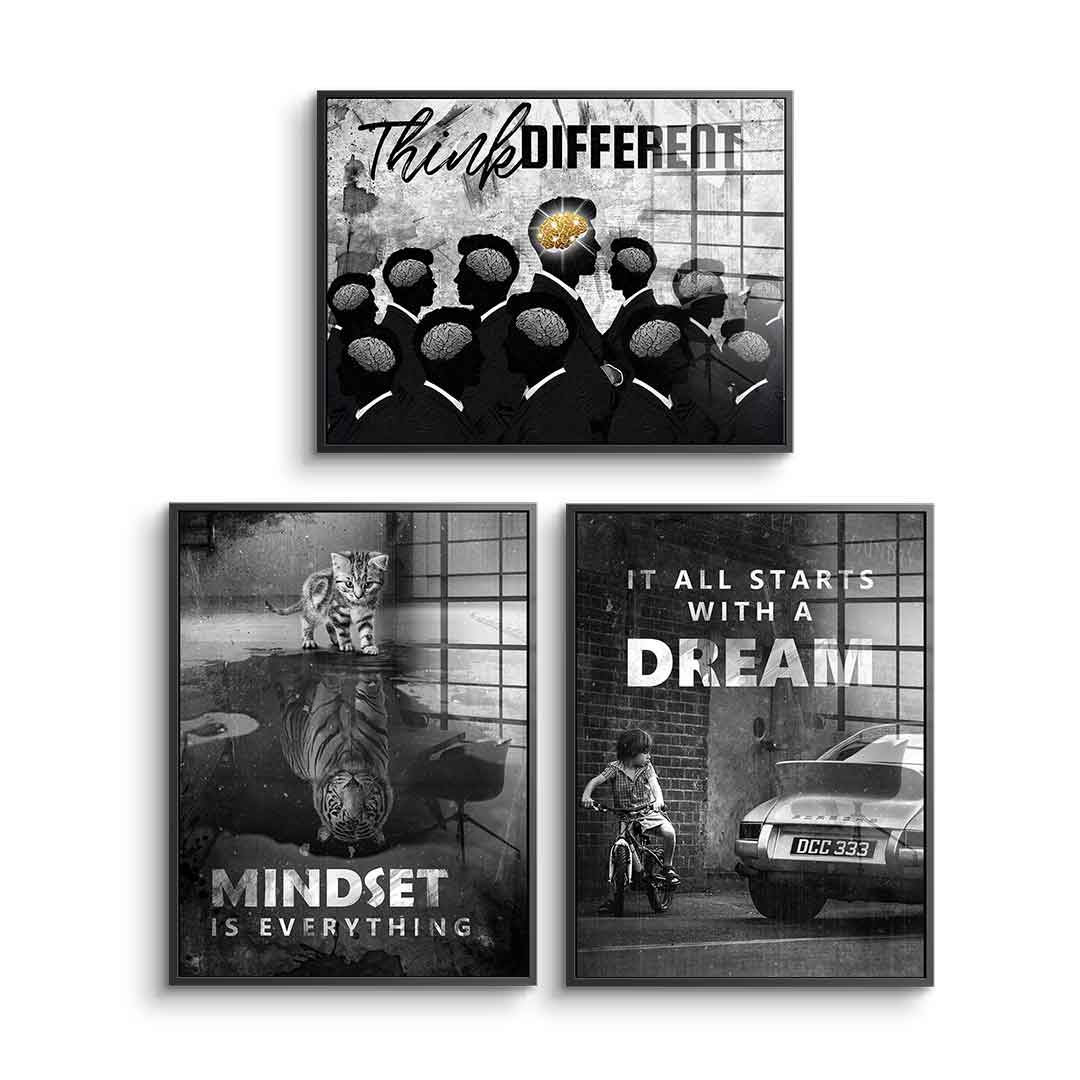 Motivation Mindset - Acrylglas 3x