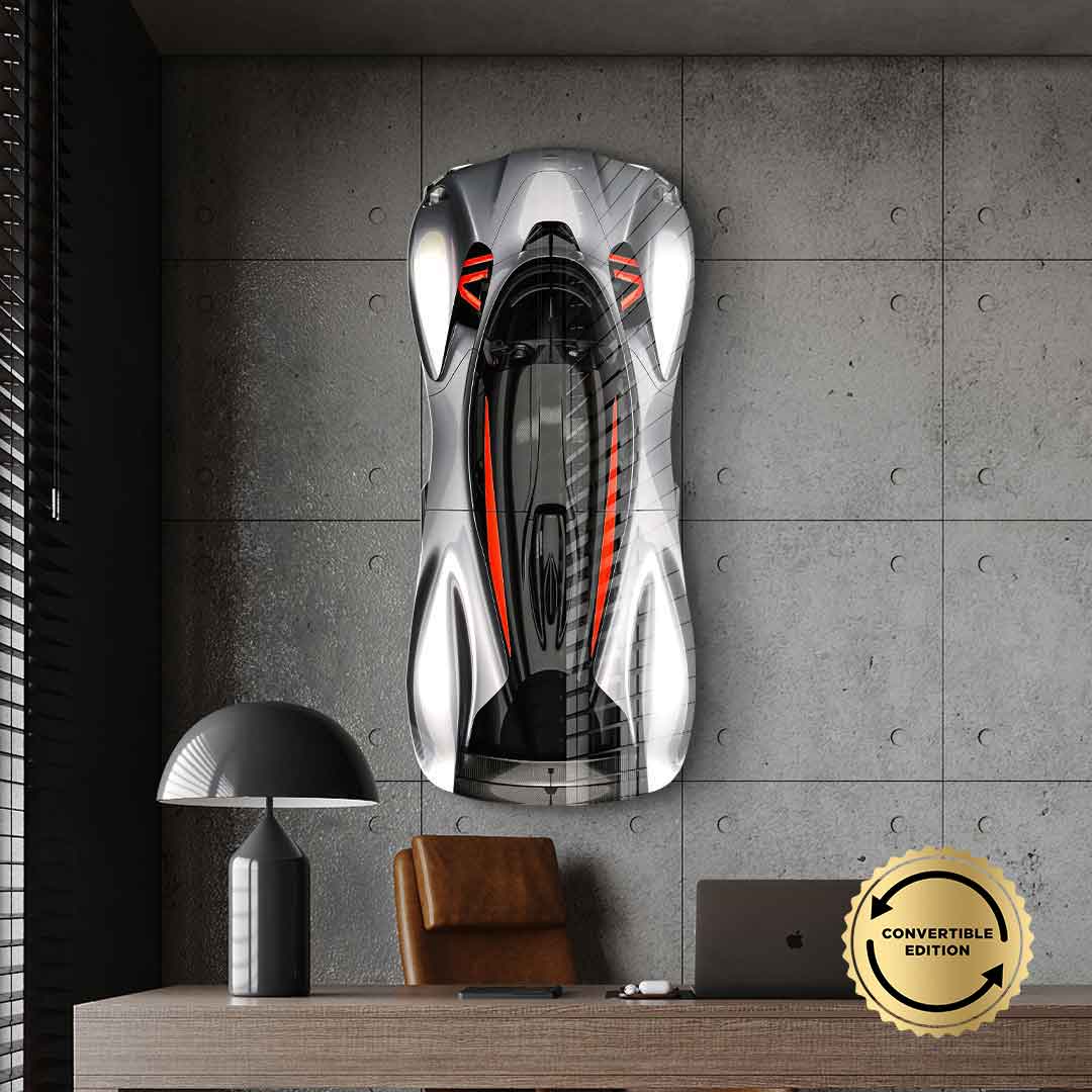 Wandskulptur Aston Martin Valkyrie - Acrylglas