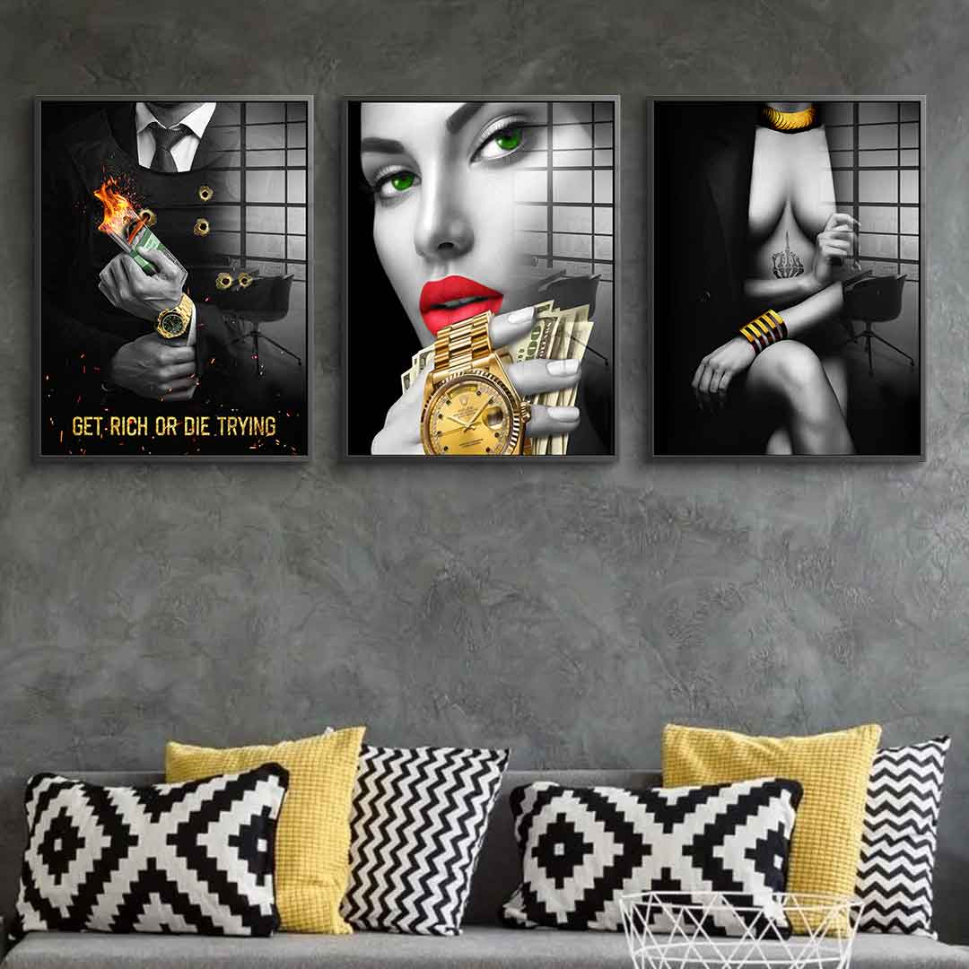 Black Gold Party - Acrylglas 3x