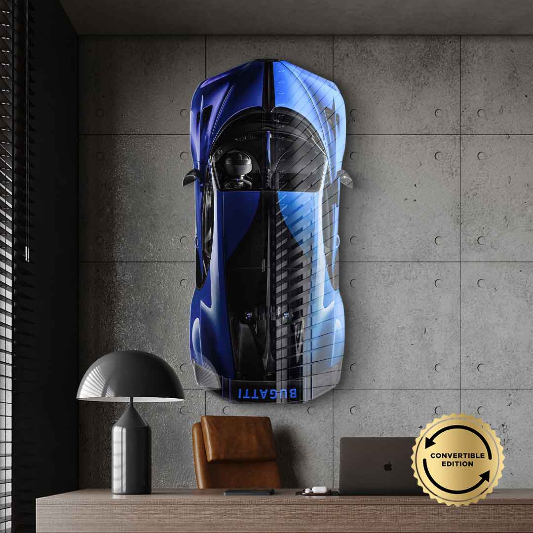 Wandskulptur Bugatti Bolide - Acrylglas