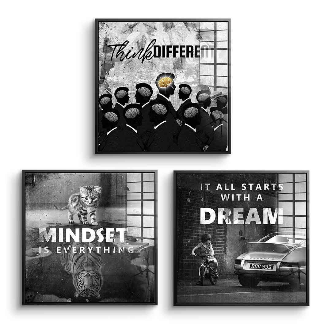 Motivation Mindset - Acrylglas 3x