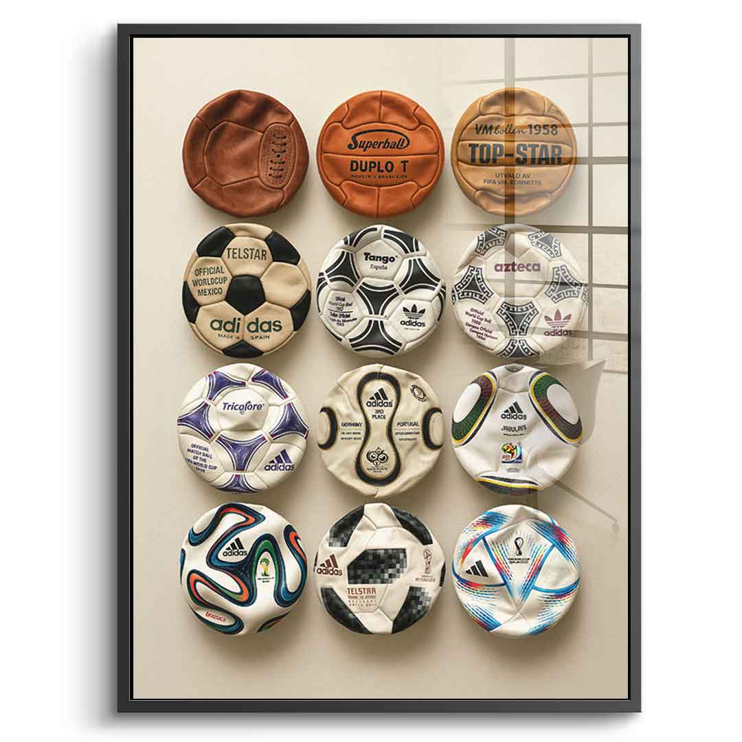 Flat World Cup Ball collection - Acrylic glass