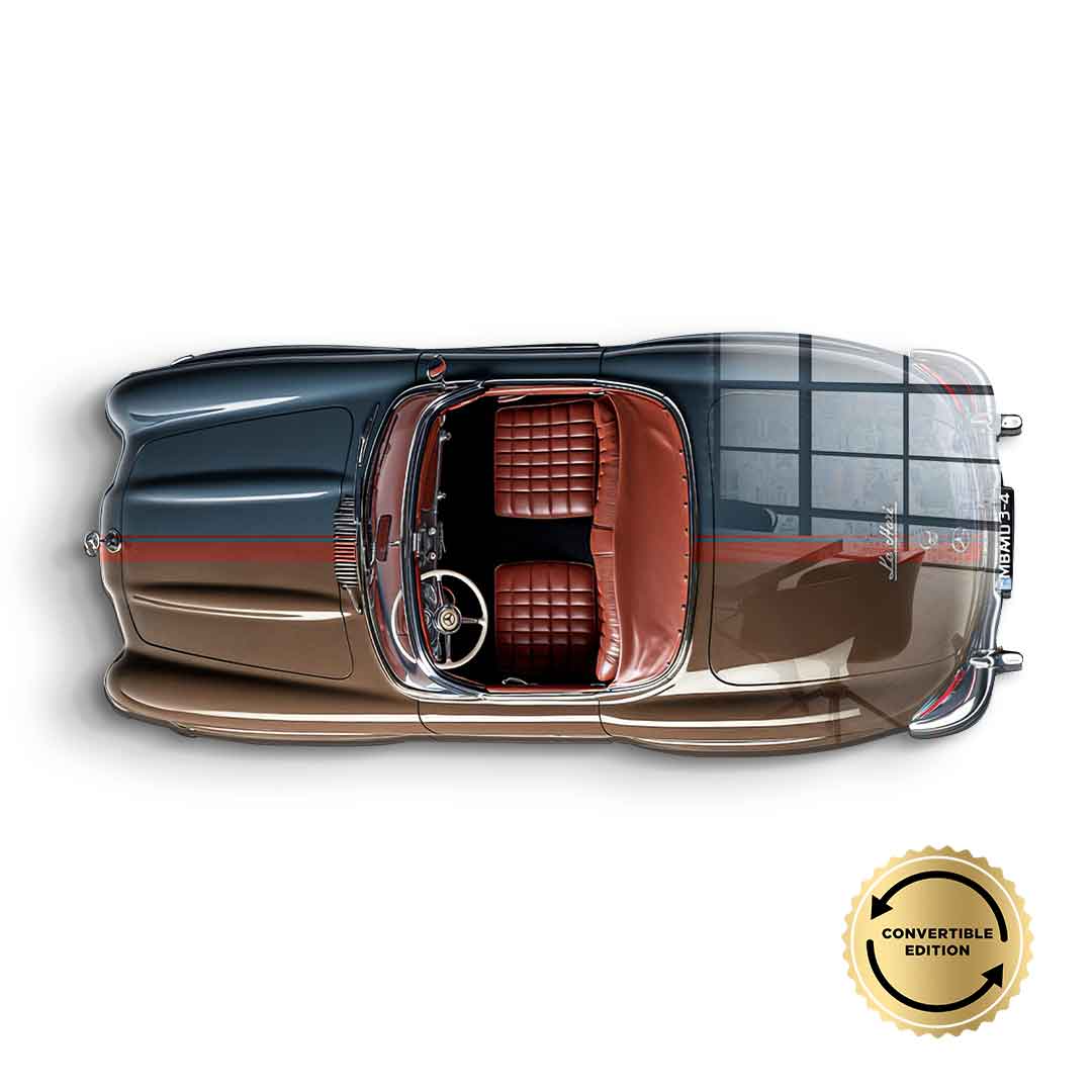 Wandskulptur Mercedes-Benz 300 SL Roadster - Acrylglas