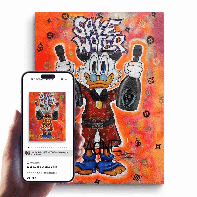 Save Water - Leinwandbild