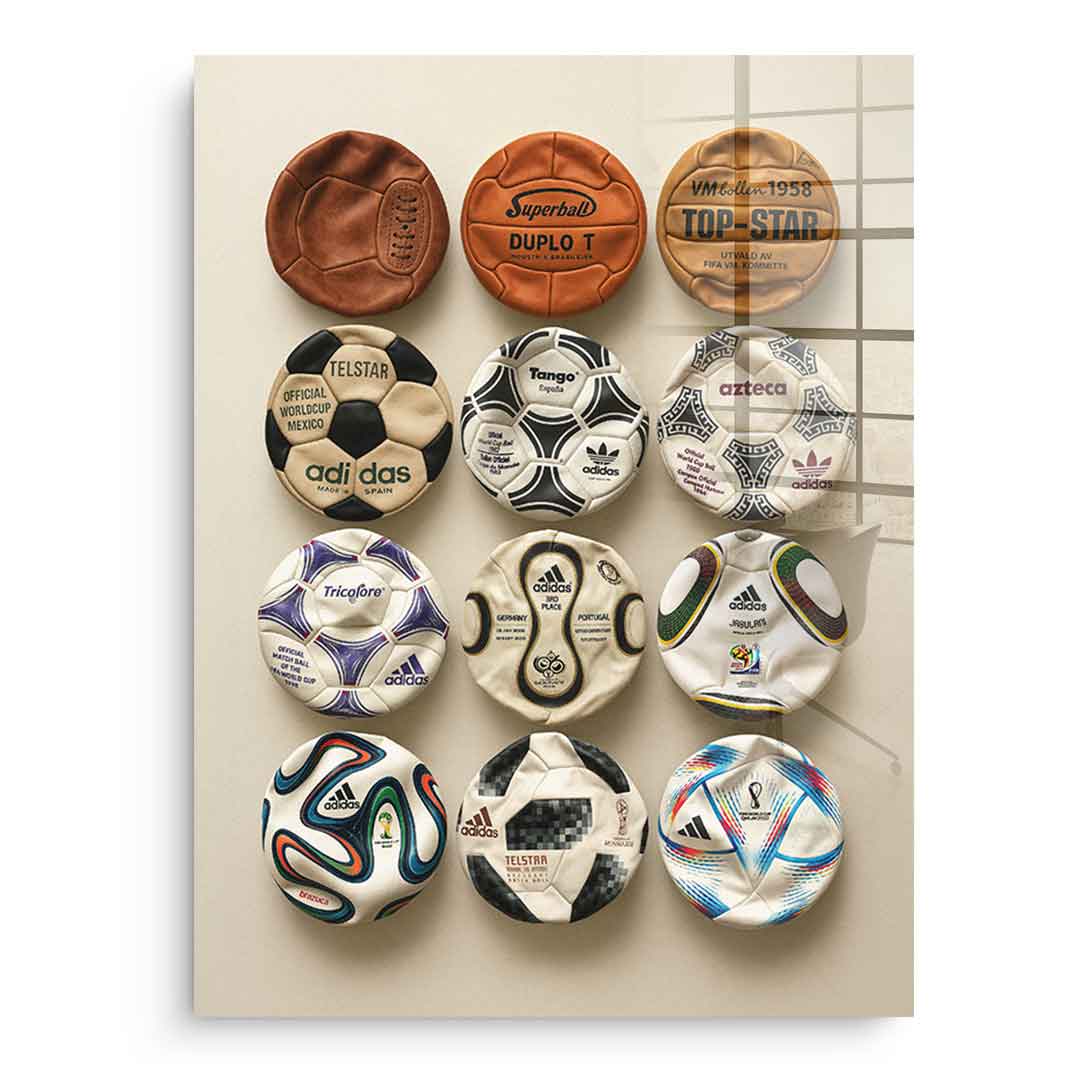 Flat World Cup Ball collection - Acrylglas