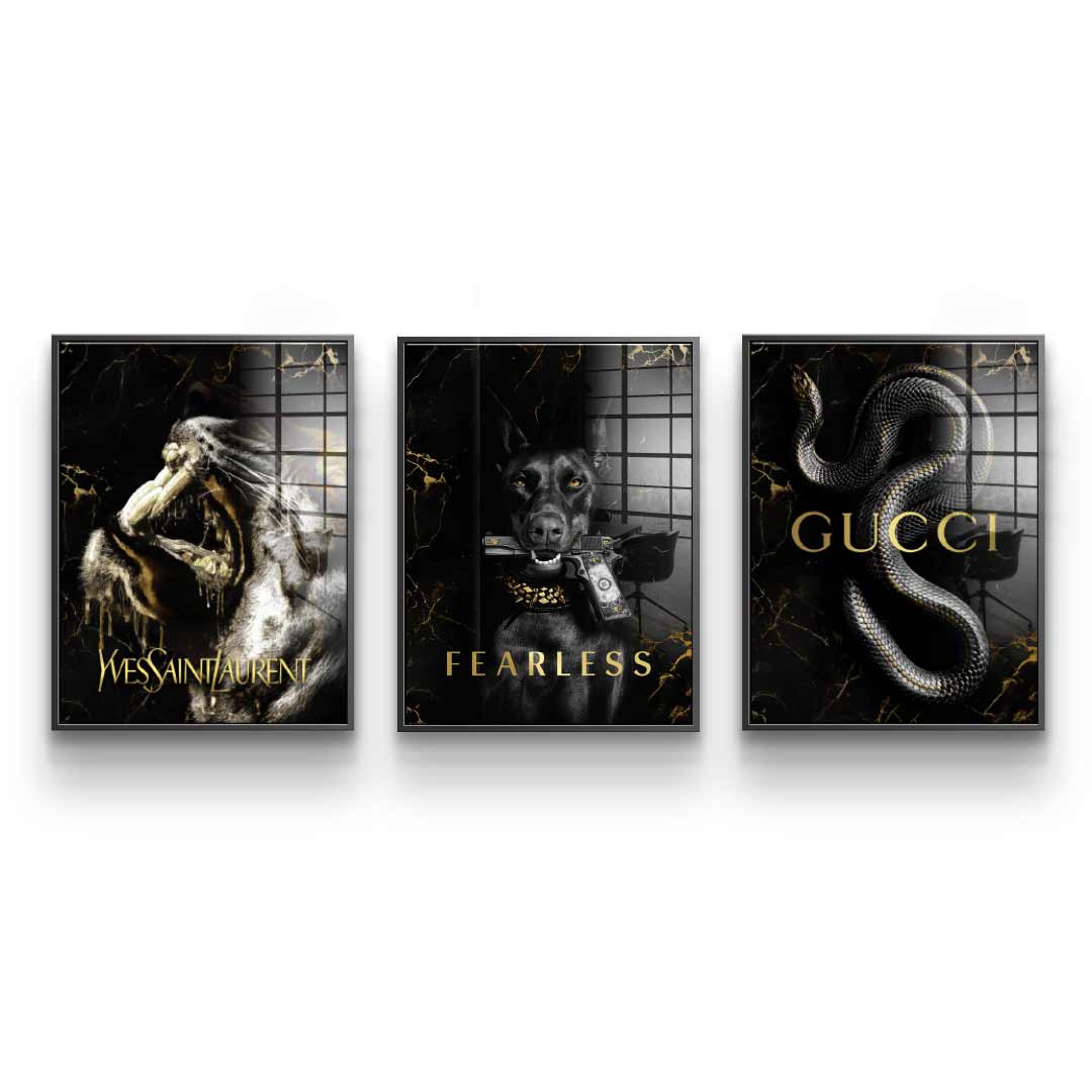 Luxury Gold Animals - Blattgold 3x