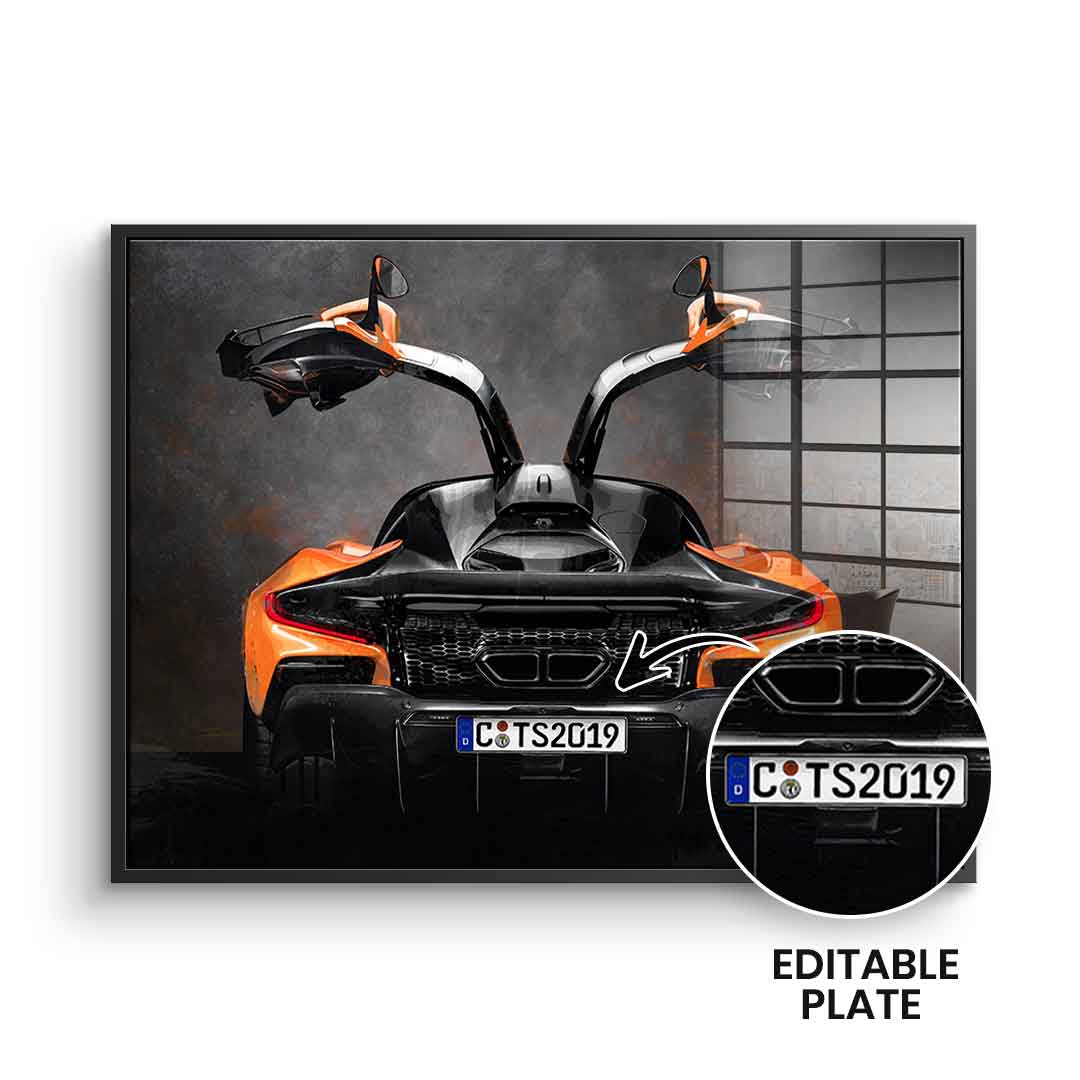 McLaren Backside - Acrylic glass - customizable