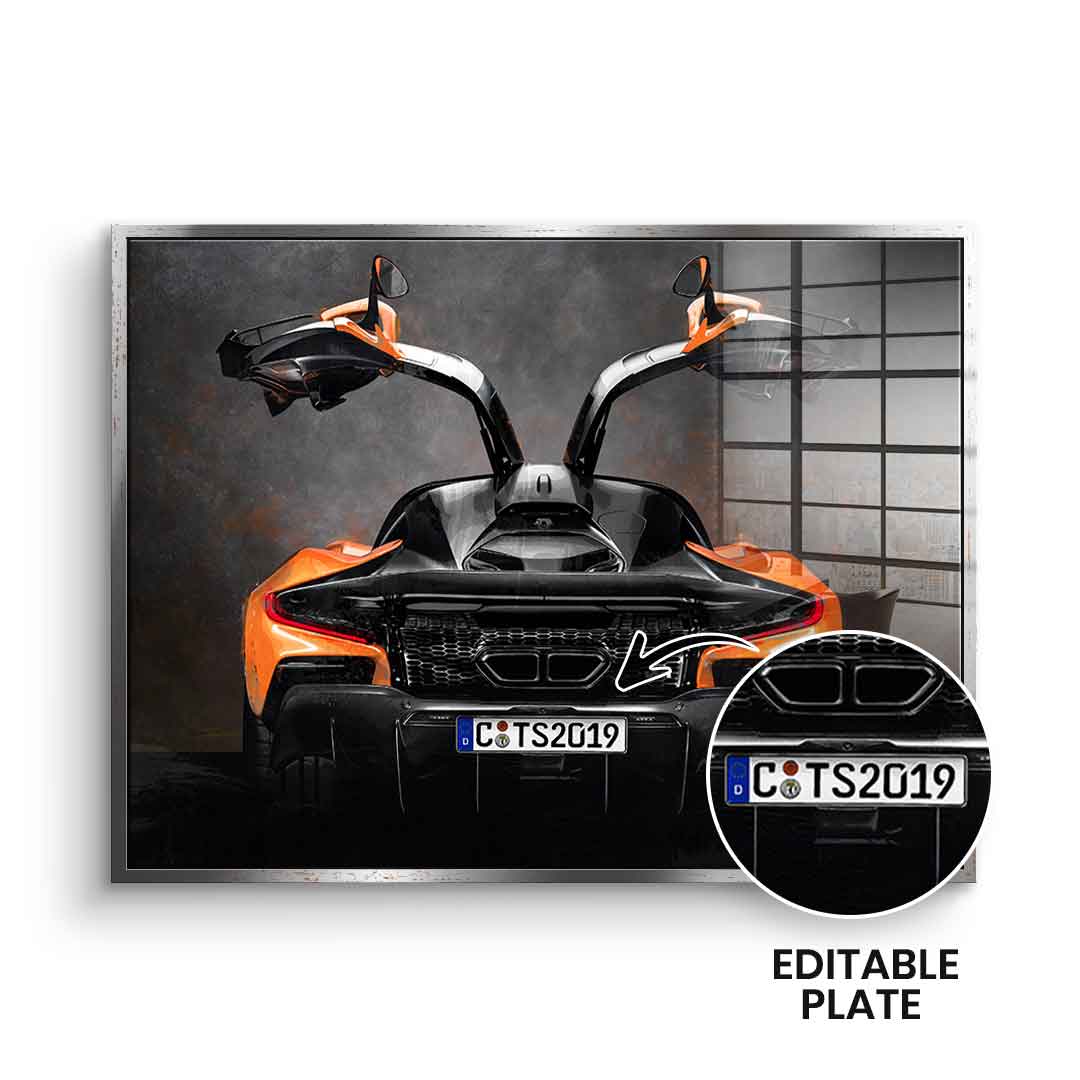 McLaren Backside - Acrylic glass - customizable