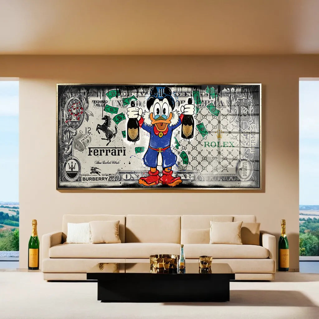 Champagne Duck - Acrylic glass