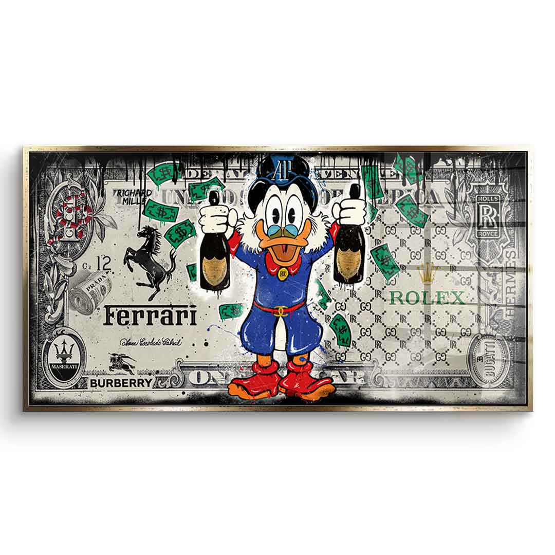 Champagne Duck - Acrylic glass