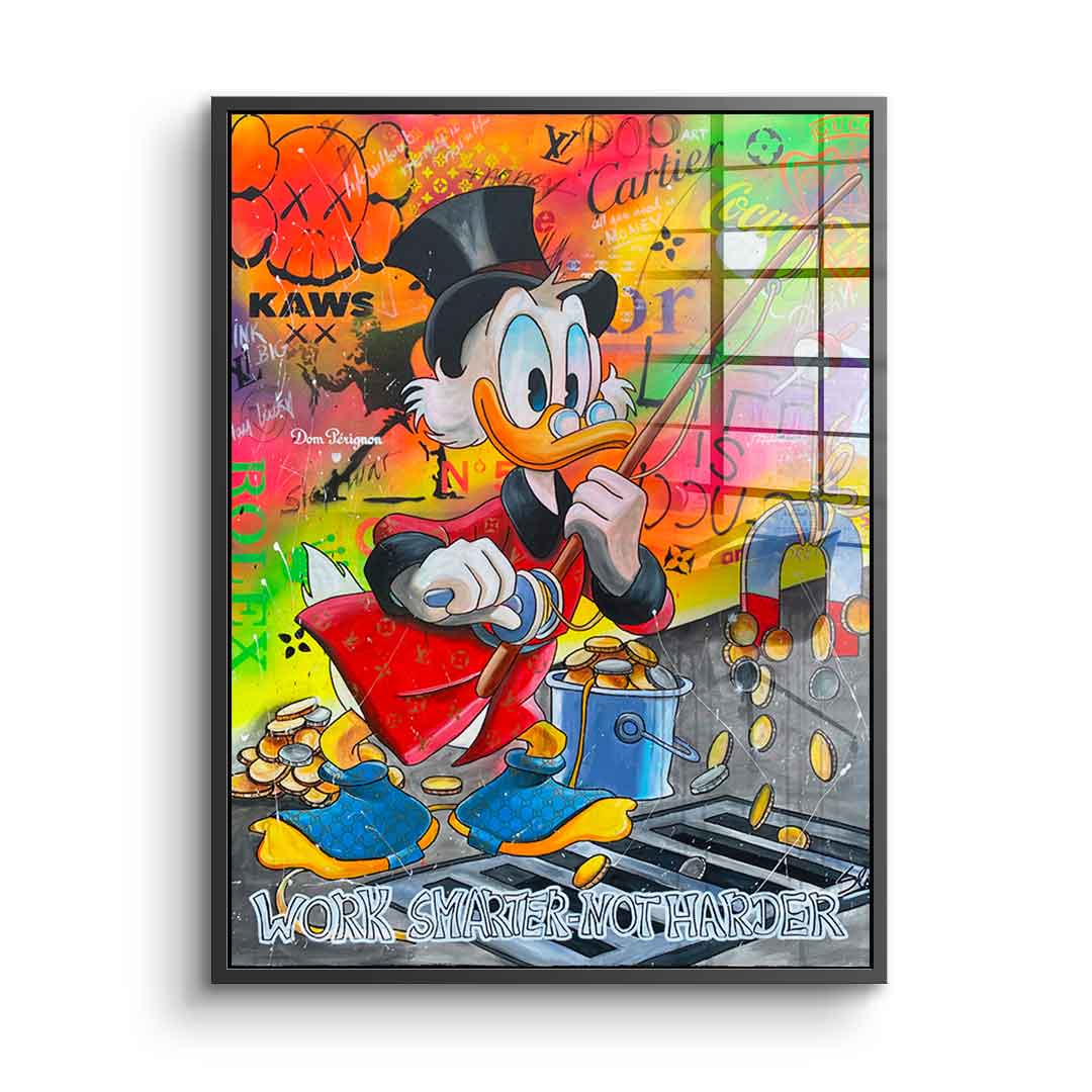 Work Smarter not Harder - Acrylglas