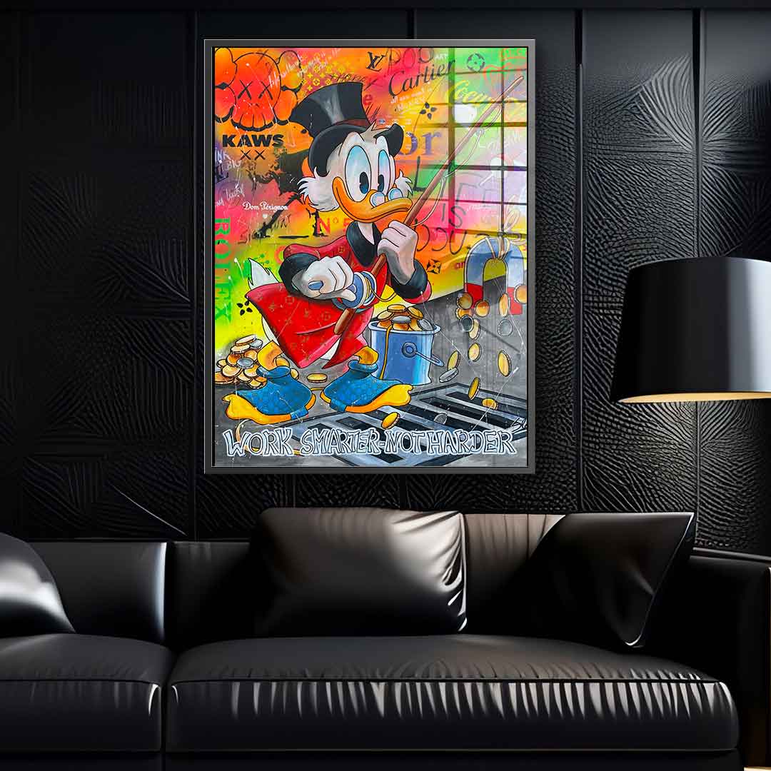 Work Smarter not Harder - Acrylglas