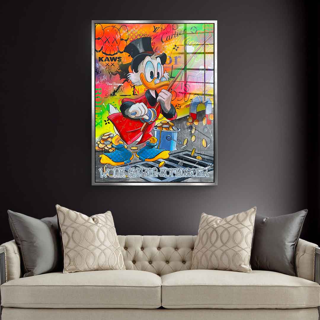 Work Smarter not Harder - Acrylglas