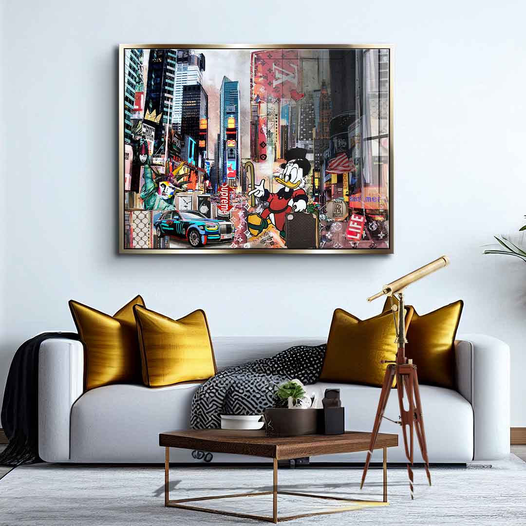 Dagobert in New York City - Acrylglas