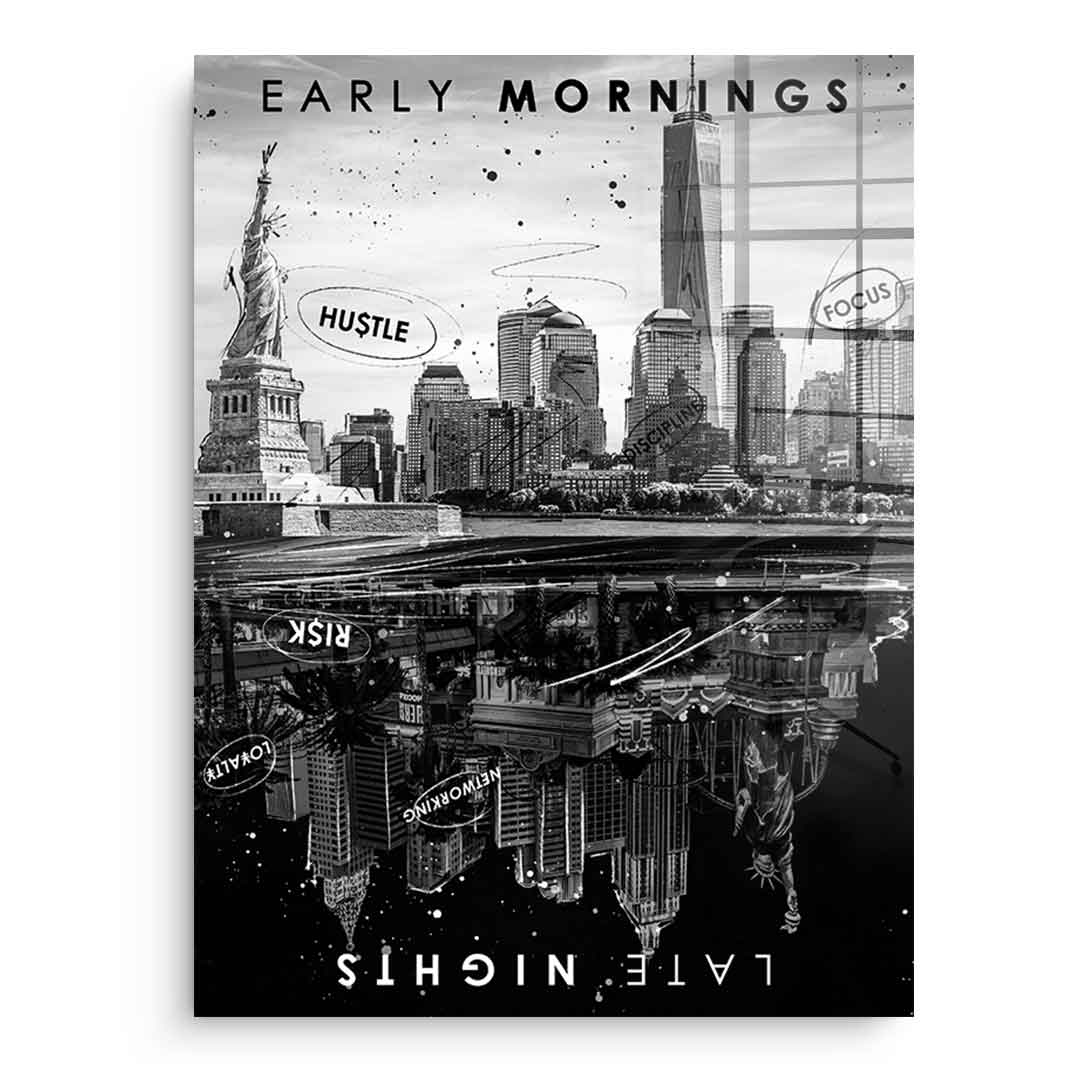 Early Morning vs Late Night - Acrylglas