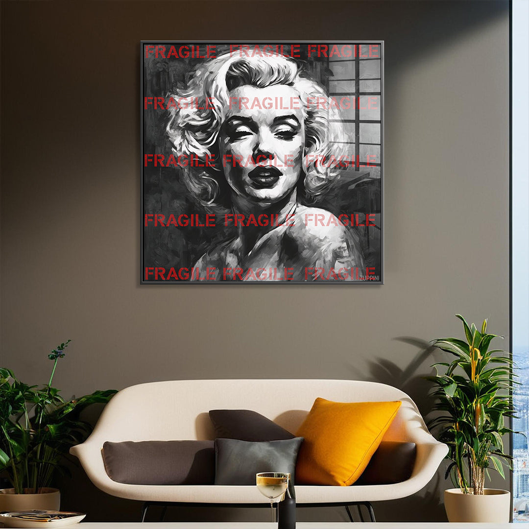 Fragile Monroe - Acrylglas