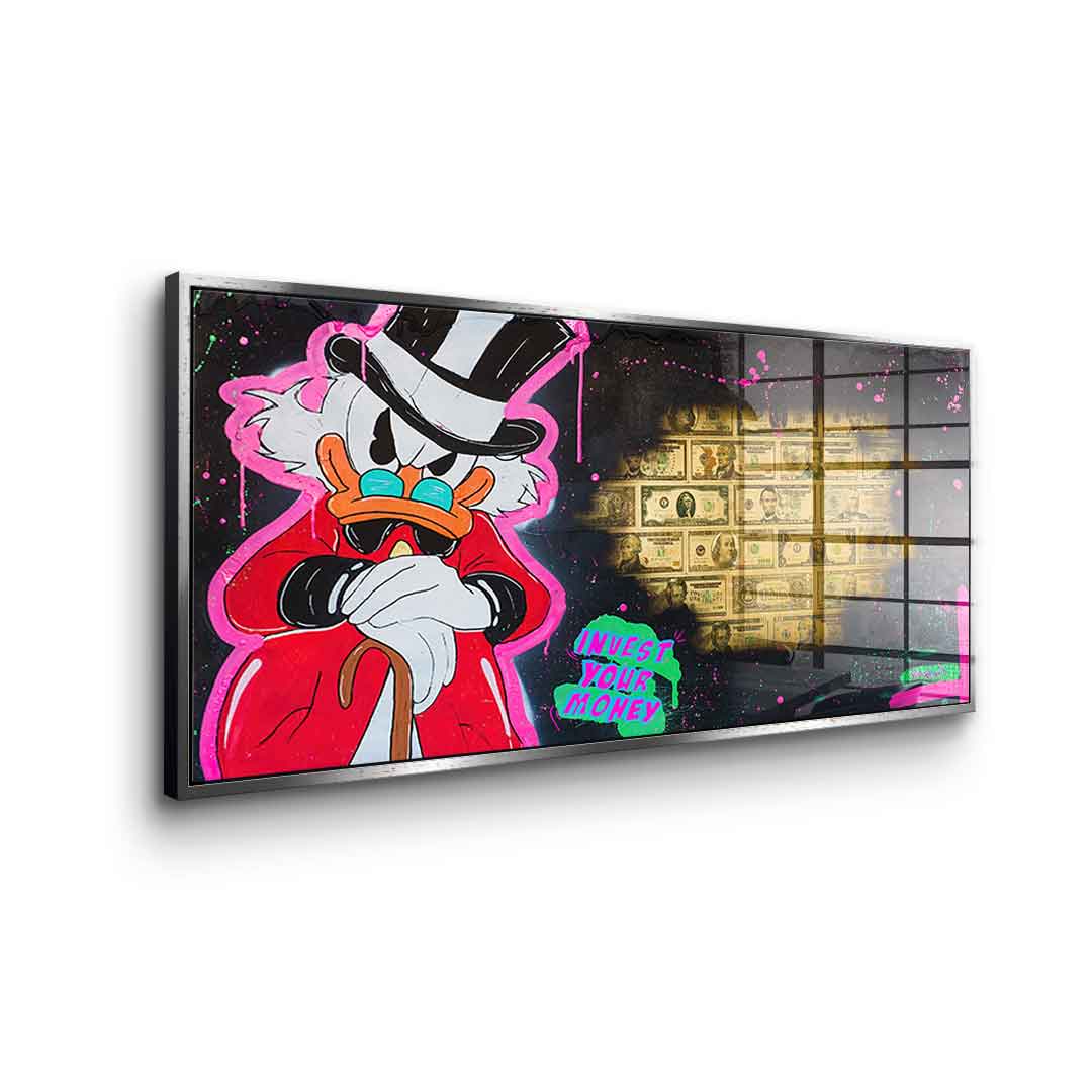 Invest your money - Acrylglas