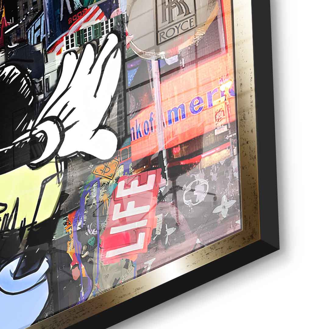 Kiss in New York City - Acrylglas