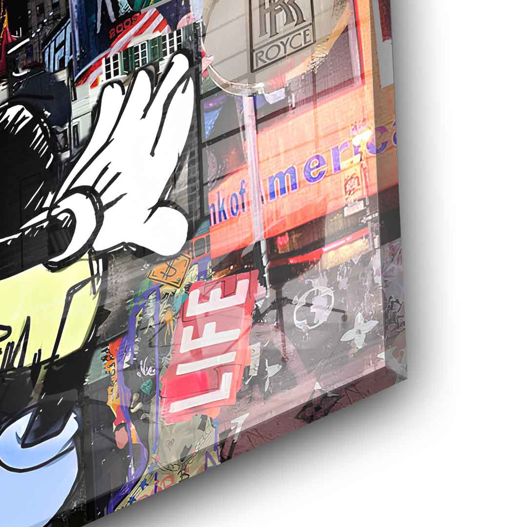 Kiss in New York City - Acrylglas