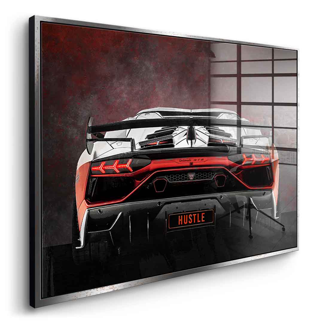 Lambo Backside - Acrylic glass