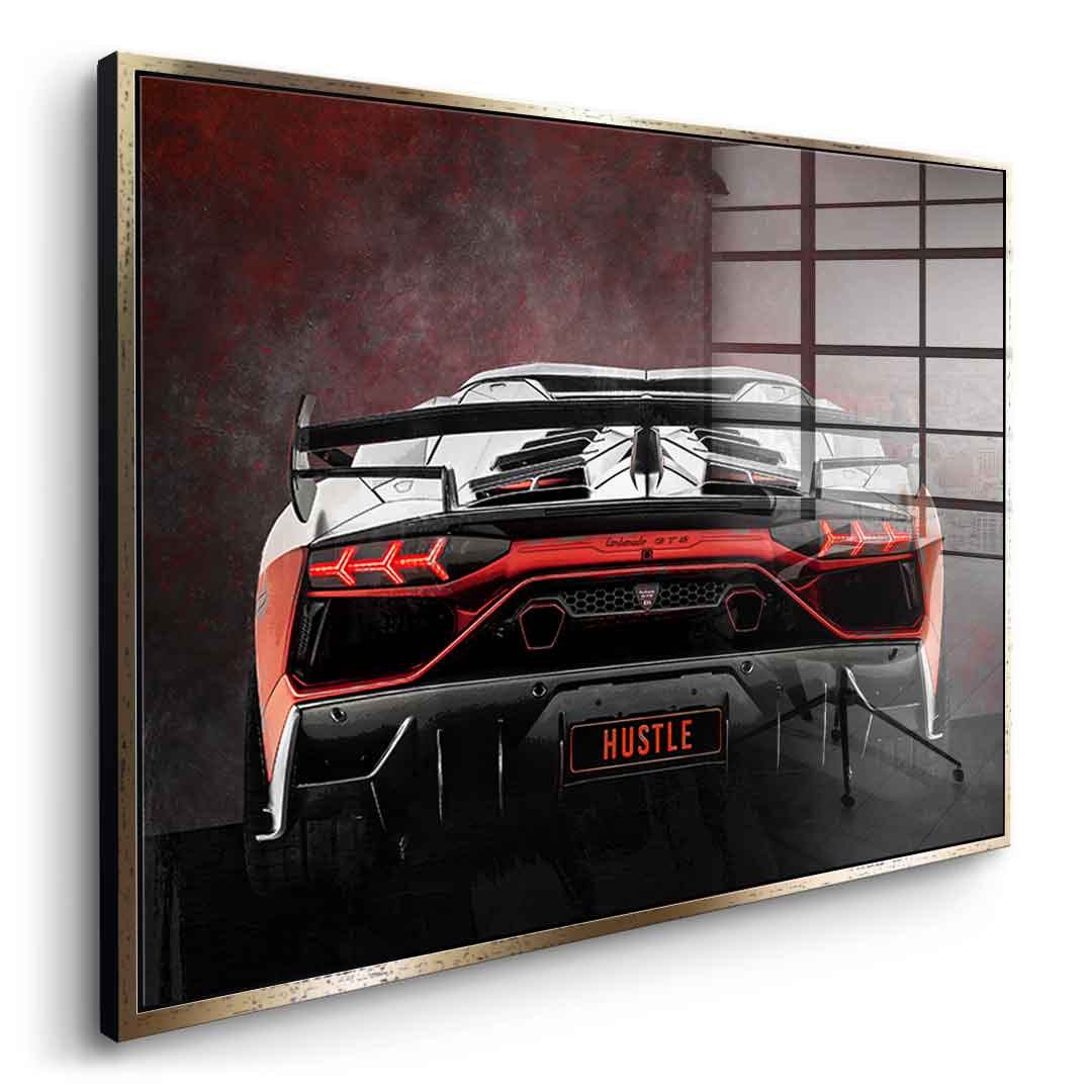 Lambo Backside - Acrylic glass