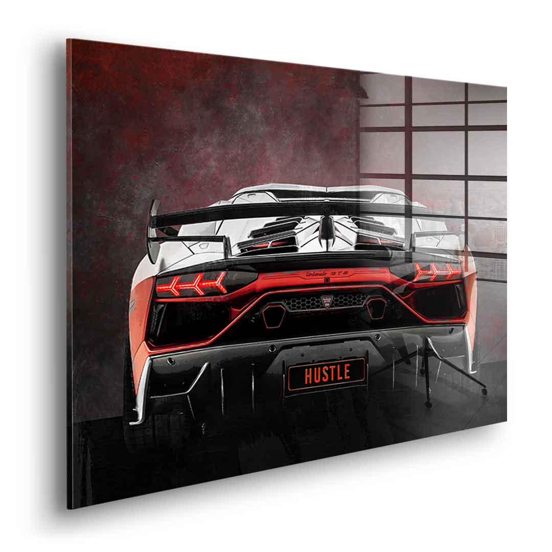 Lambo Backside - Acrylic glass