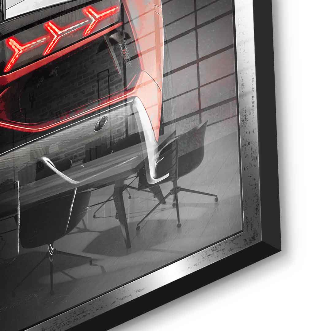 Lambo Backside - Acrylic glass