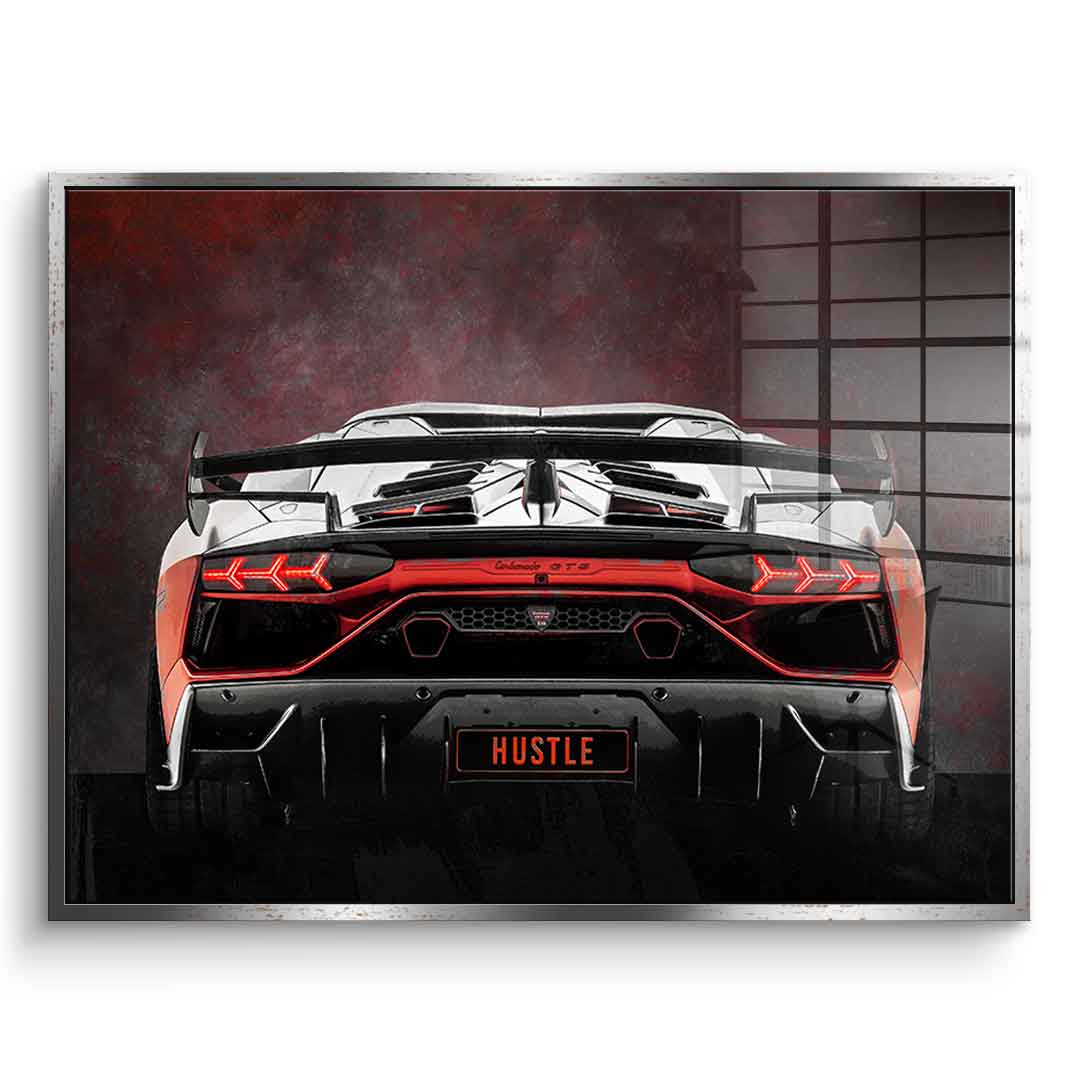 Lambo Backside - Acrylic glass