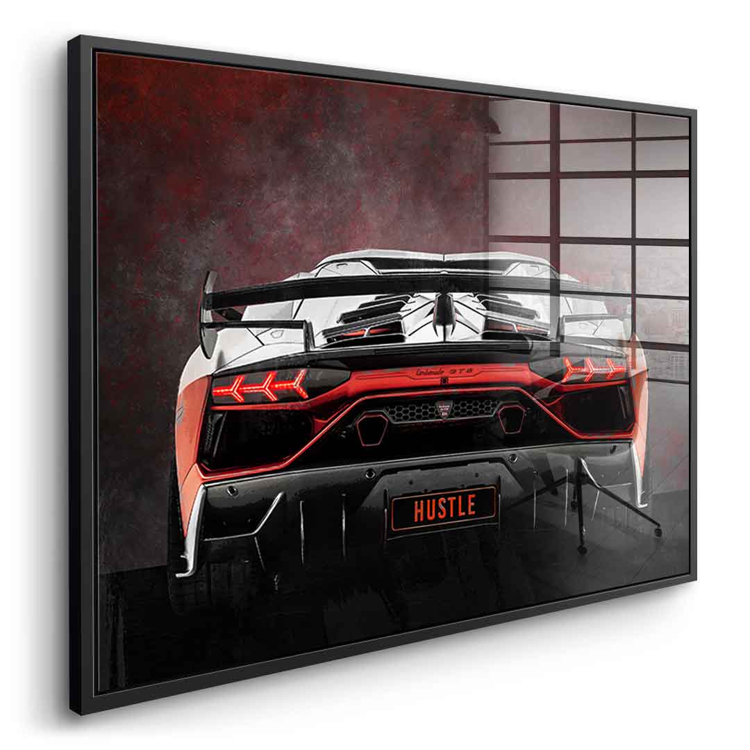 Lambo Backside - Acrylic glass