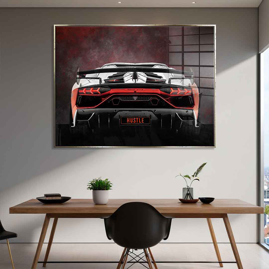 Lambo Backside - Acrylic glass