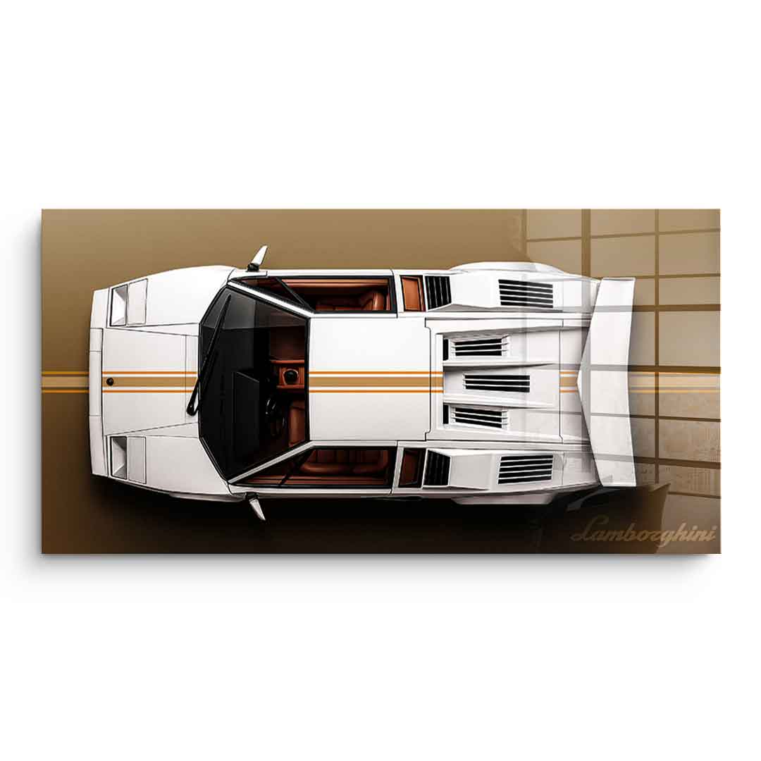 Lamborghini Countach - Acrylic glass