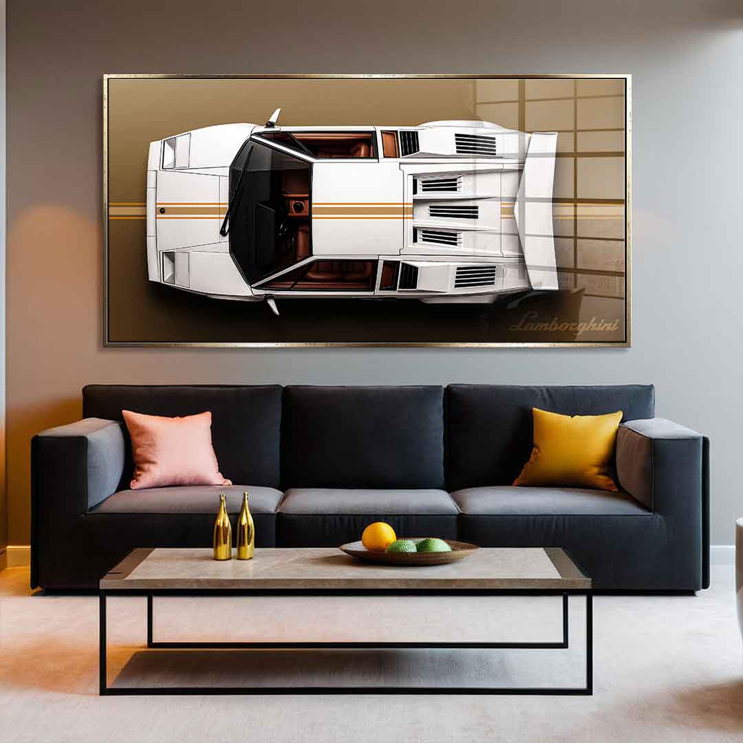 Lamborghini Countach - Acrylic glass