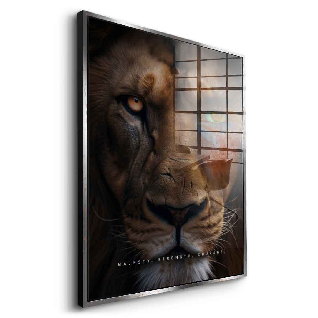 Lion Fusion - acrylic glass
