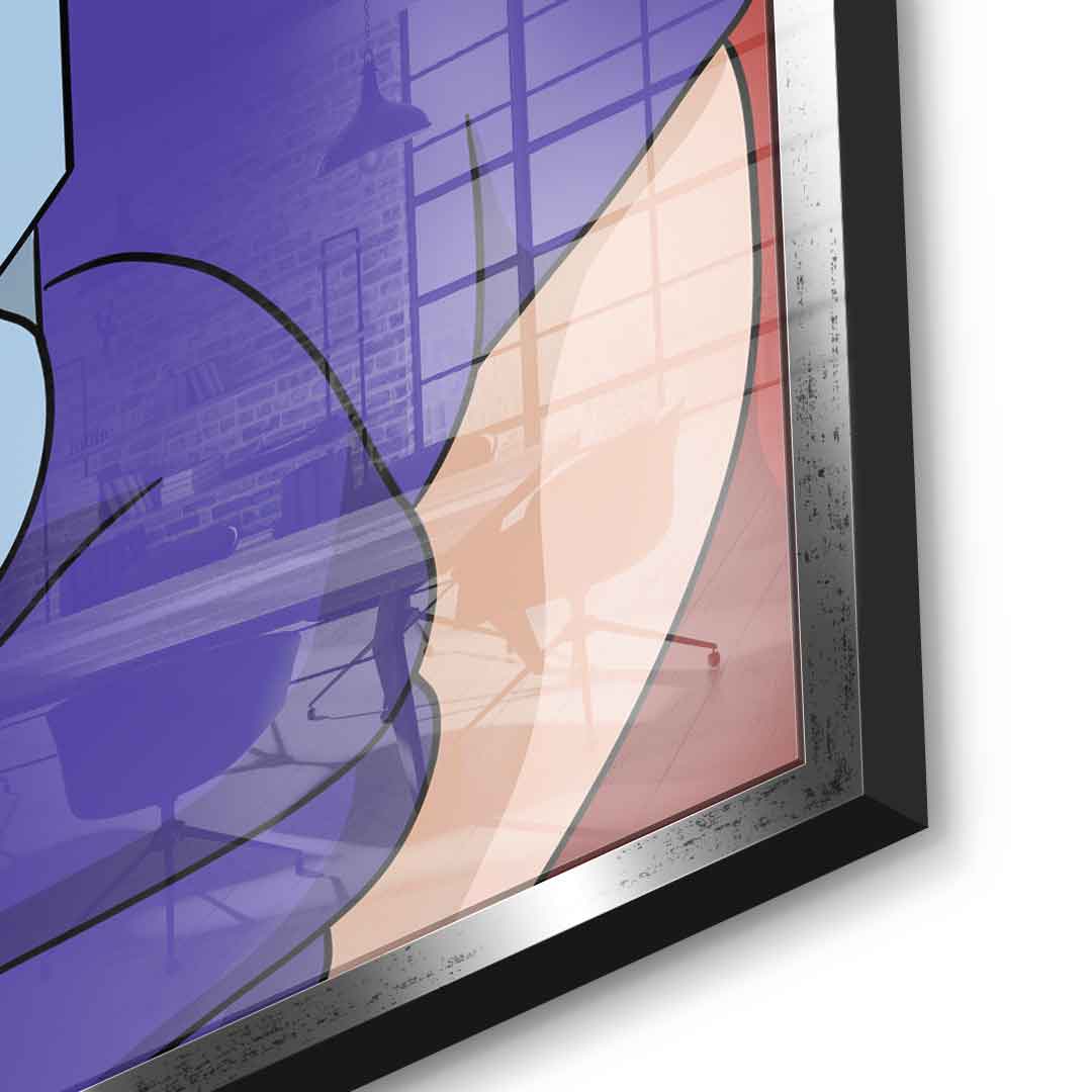 Melting Jessica - Quadrat Edition - Acrylglas