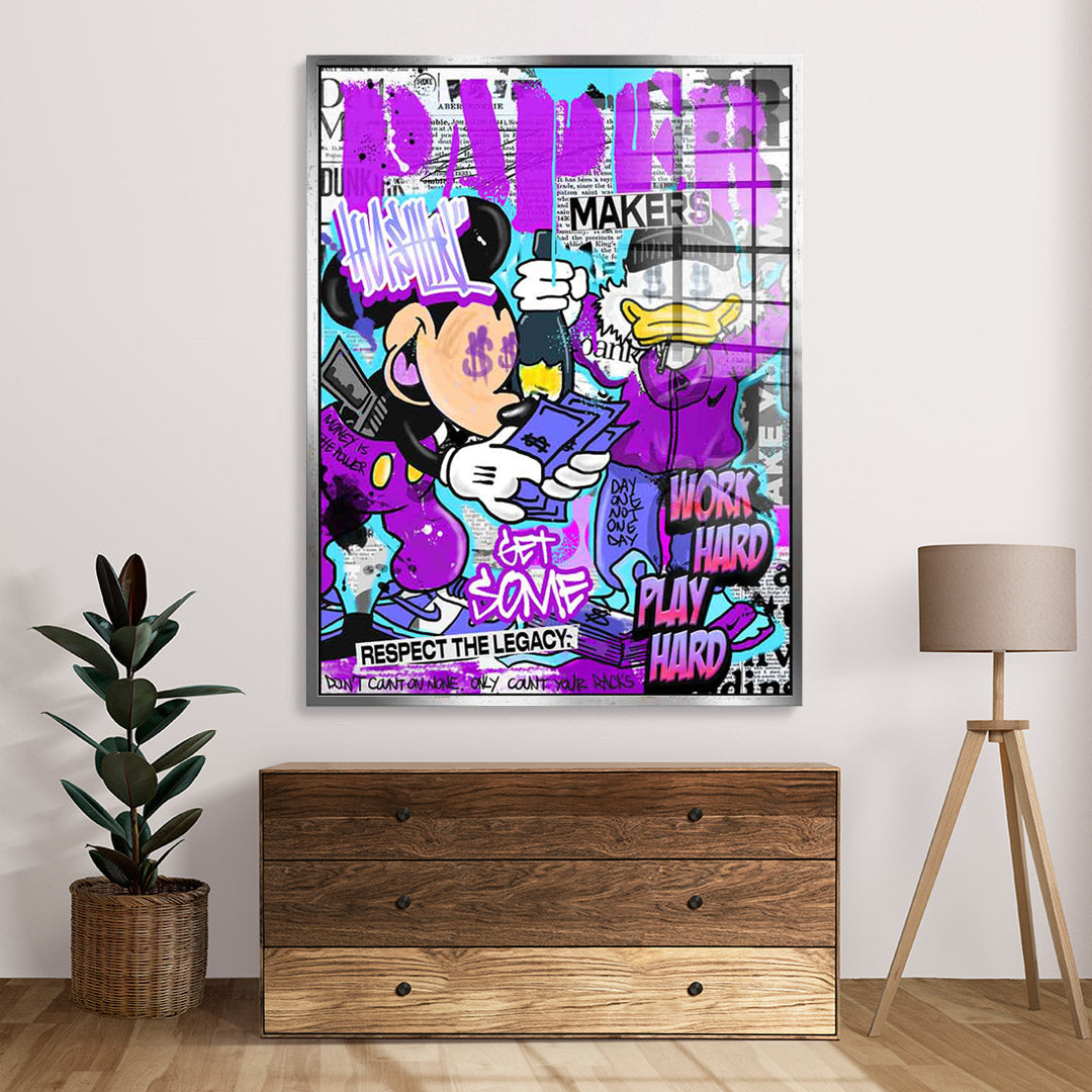 Mick & Don Check$ - Acrylglas