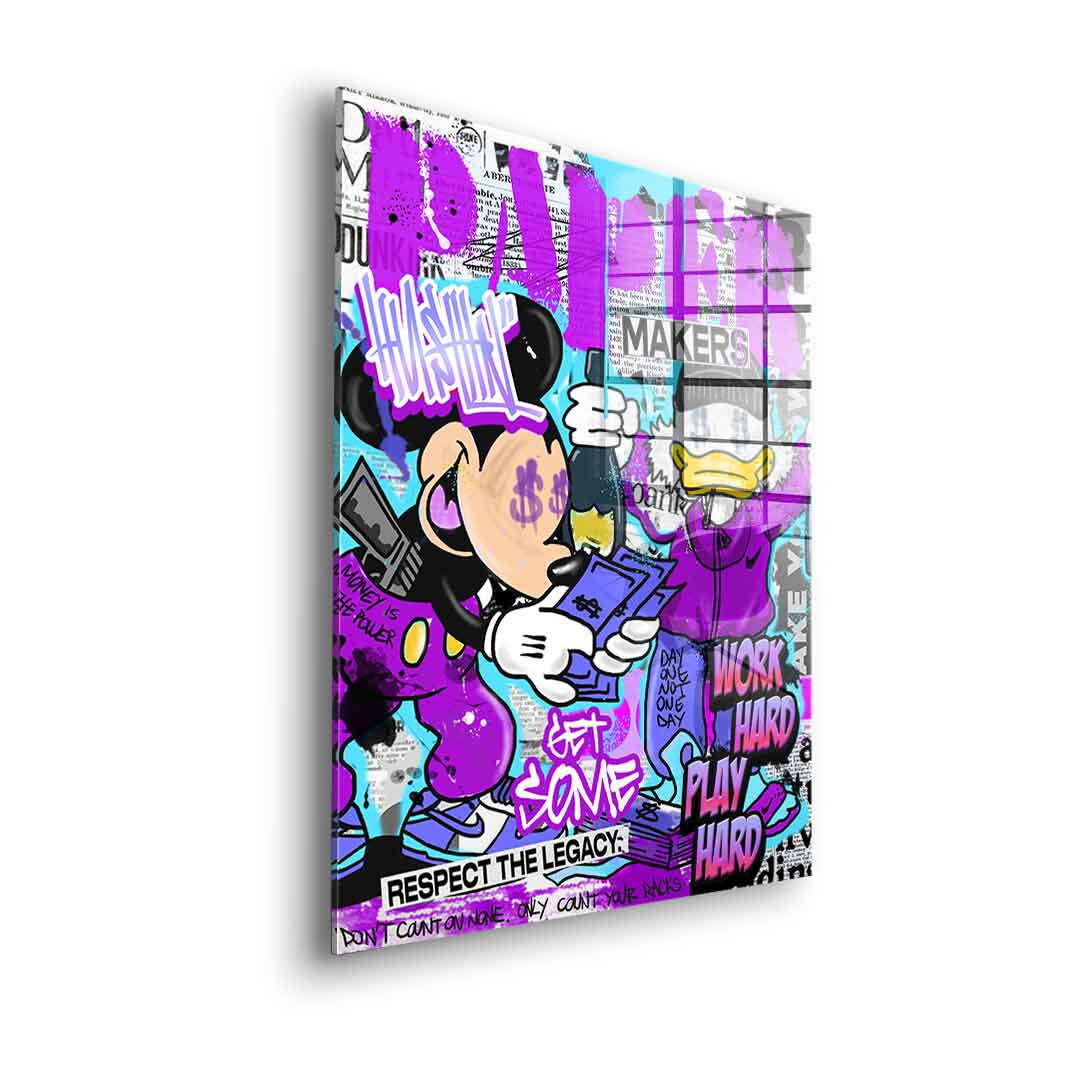 Mick & Don Check$ - Acrylglas