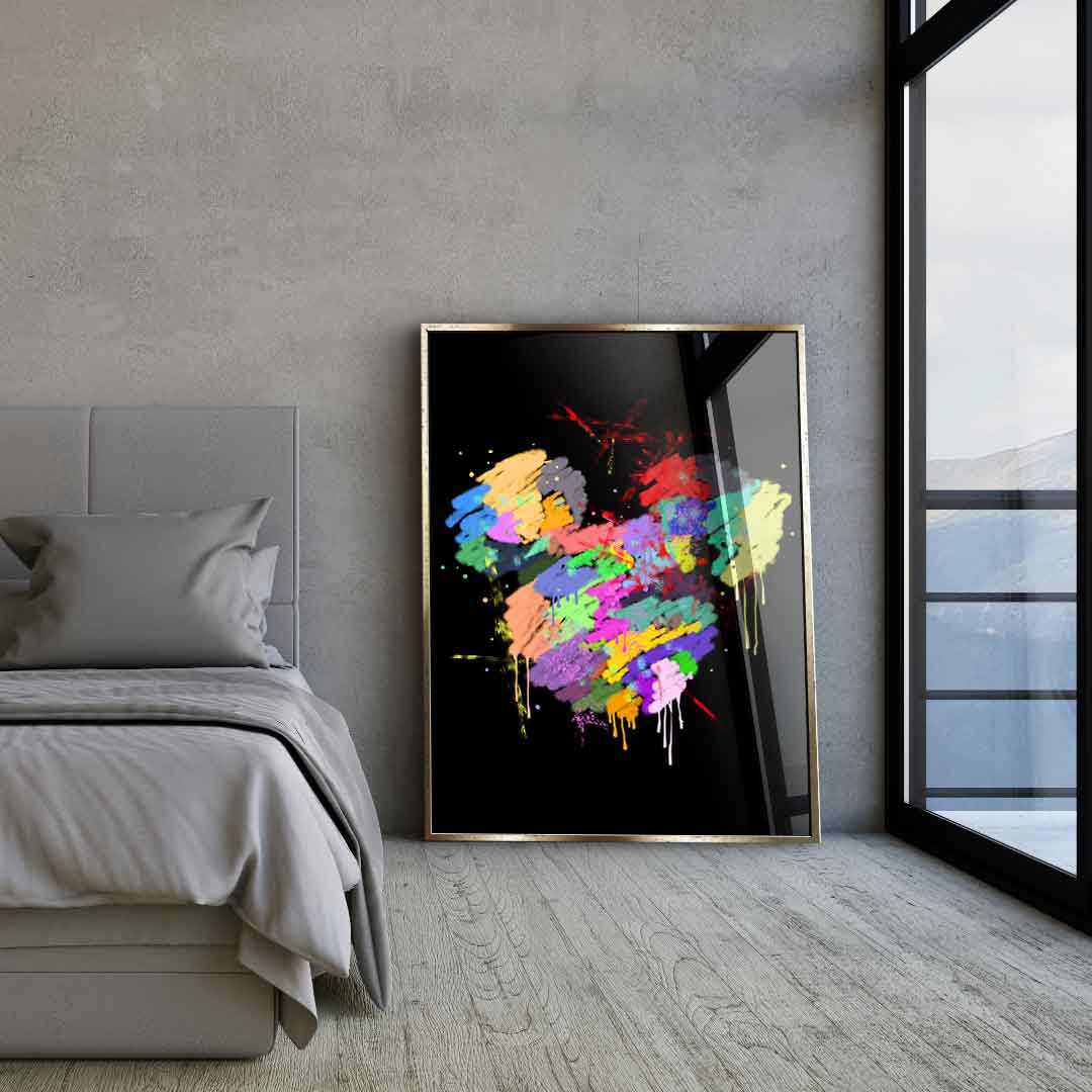 Mickey Head Spray - Acrylglas