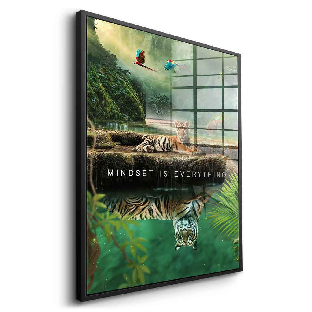 Mindset is Everything #Jungle - Acrylglas