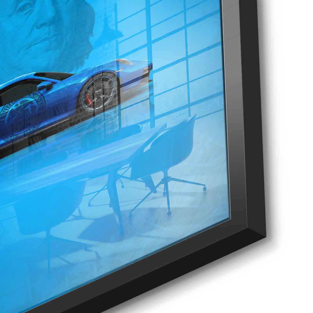 Money Easy Blue - Acrylic glass