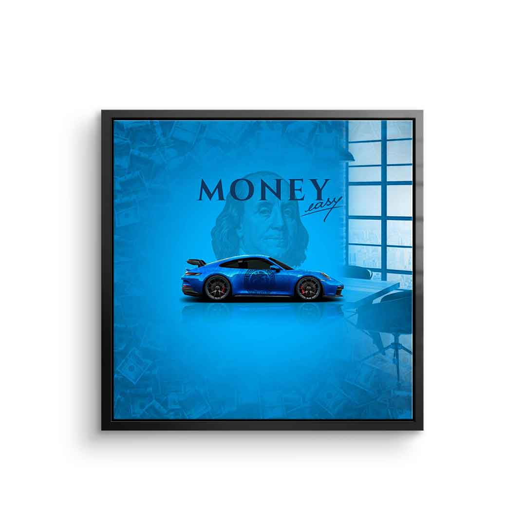 Money Easy Blue - Acrylic glass