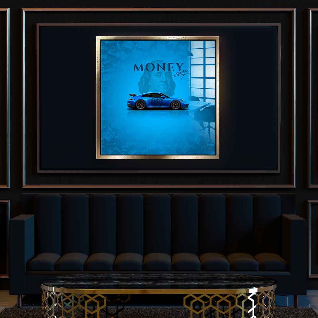 Money Easy Blue - Acrylic glass