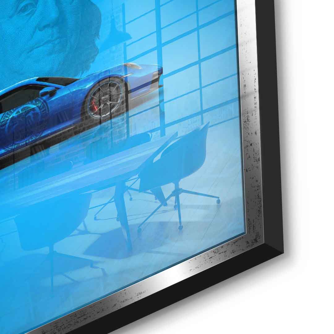 Money Easy Blue - Acrylic glass