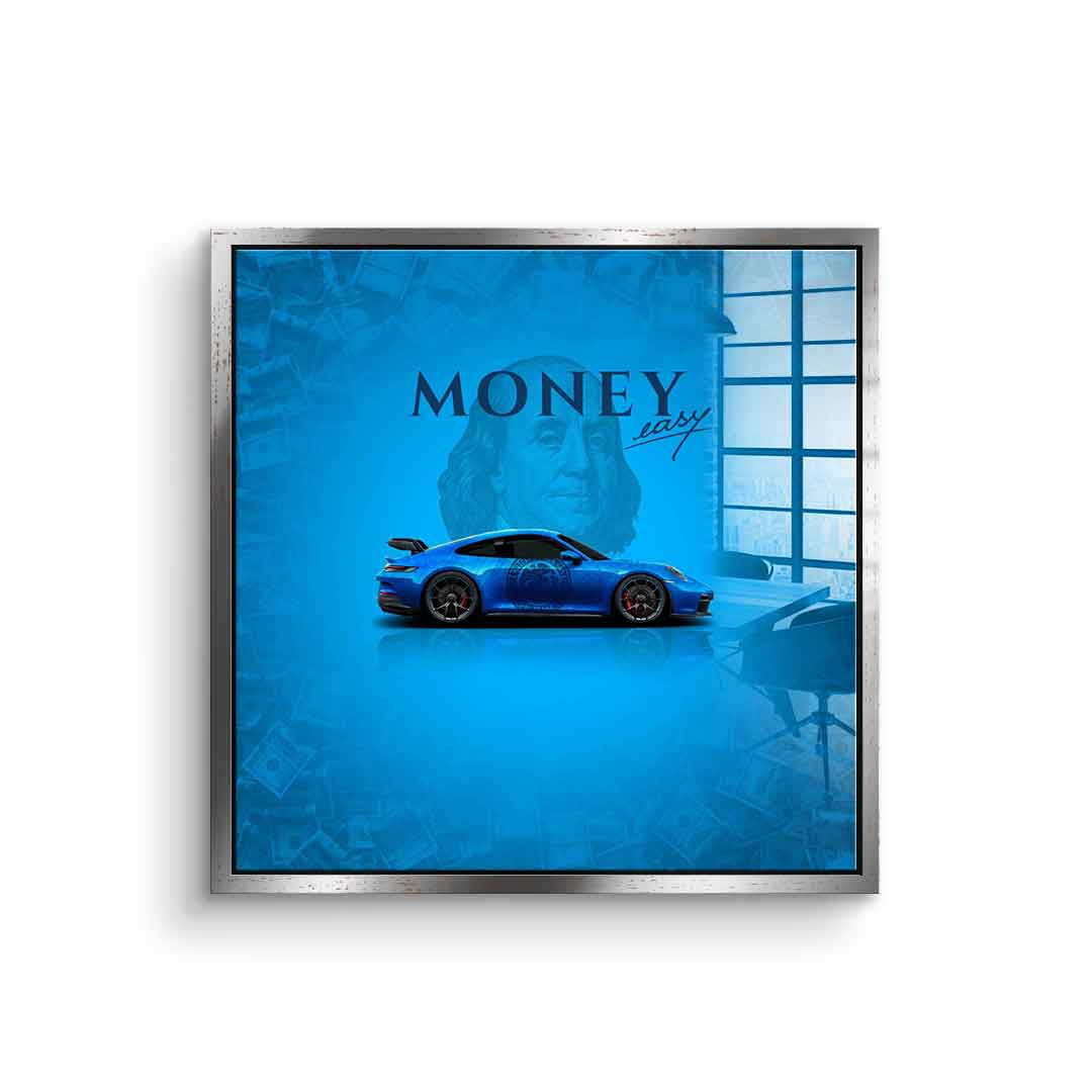 Money Easy Blue - Acrylic glass