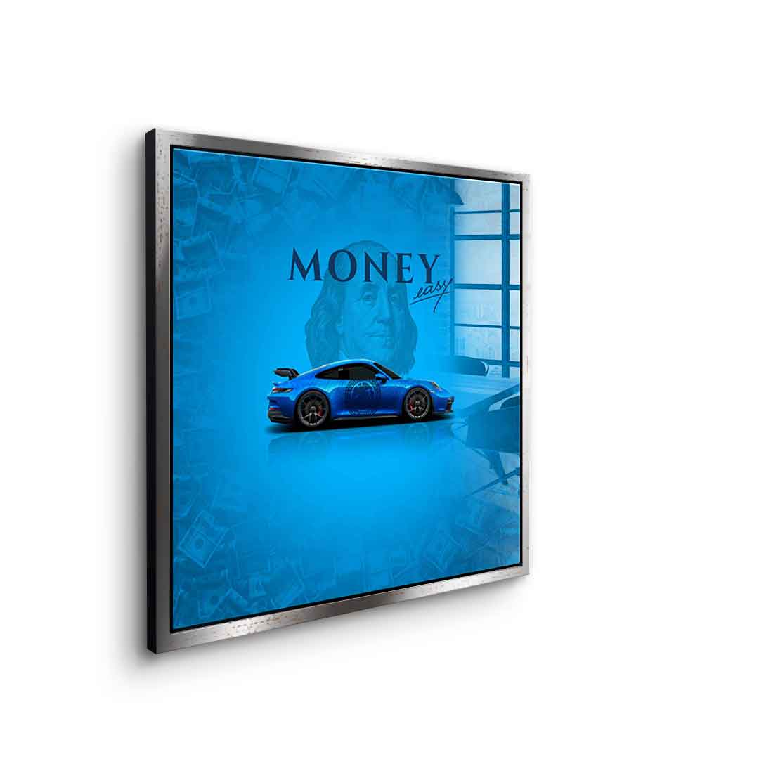 Money Easy Blue - Acrylic glass
